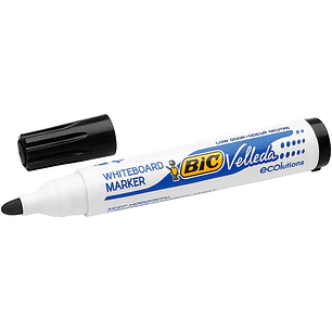 Bic Velleda 1701 ECOlutions Marcadores para Pizarra - Punta Redonda - Trazo de 1.5 mm - Tinta con Base de Alcohol - Ecologico - Borrado Optimo - Color