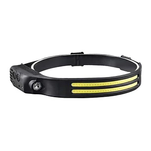 Elbat EB0575 Linterna de Cabeza LED 800Lm + 200Lm - 6500K - 4 Modos de Iluminacion - Sensor de Manos - Autonomia Hasta 8 Horas - Color Negro