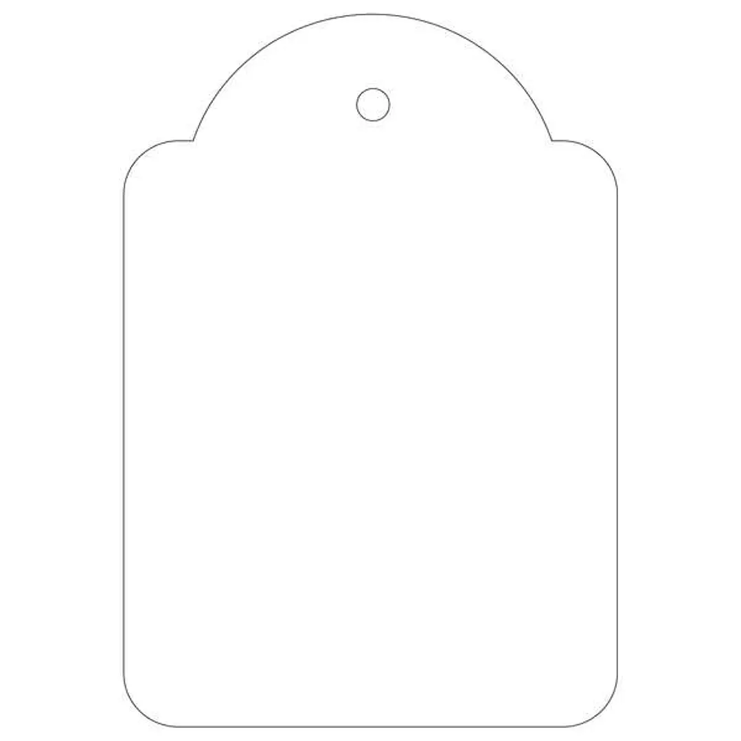 Apli Pack de 400 Etiquetas Colgantes 45x65mm - Agujero Preperforado - Con Hilo de Poliester Blanco - Color Blanco 1