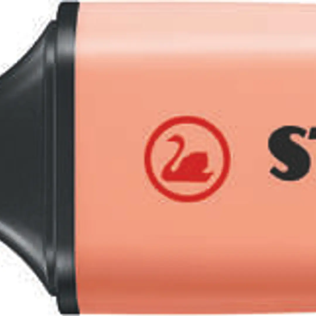 Stabilo Boss 70 Pastel Rotulador Marcador Fluorescente - Trazo entre 2 y 5mm - Recargable - Tinta con Base de Agua - Color Melocoton Sedoso 1