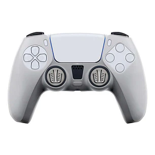 FR-TEC Funda de Silicona Transparente + Grips para Dualsense PS5 - Proteccion sin Alterar el Aspecto - Mejora el Agarre y Evita Manos Sudorosas - Incl