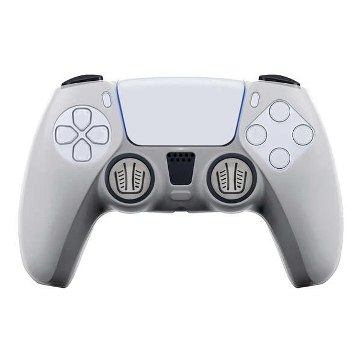 FR-TEC Funda de Silicona Transparente + Grips para Dualsense PS5 - Proteccion sin Alterar el Aspecto - Mejora el Agarre y Evita Manos Sudorosas - Incl 1