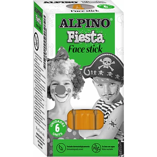 Alpino Fiesta Face Stick Pack con 6 Barritas de Pintura Facial - Sistema Retractil Giratorio - Se Lava con Agua - Testado Dermatologicamente - Color N