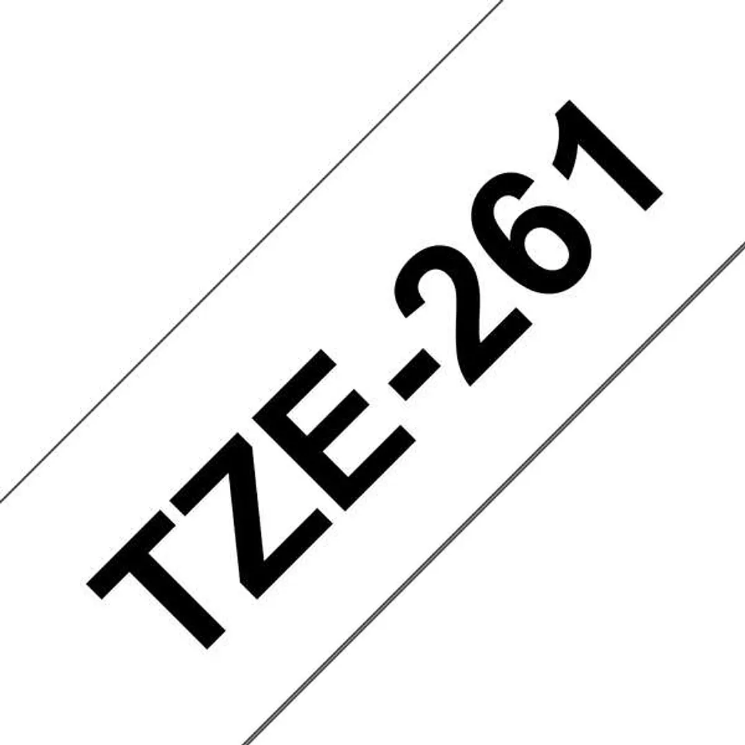 Brother TZe261 Cinta Laminada Generica de Etiquetas - Texto negro sobre fondo blanco - Ancho 36mm x 8 metros 1