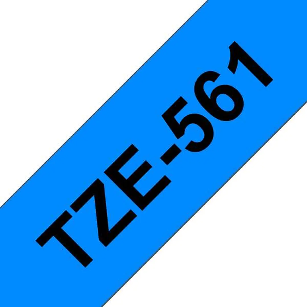Brother TZe561 Cinta Laminada Generica de Etiquetas - Texto negro sobre fondo azul - Ancho 36mm x 8 metros 1