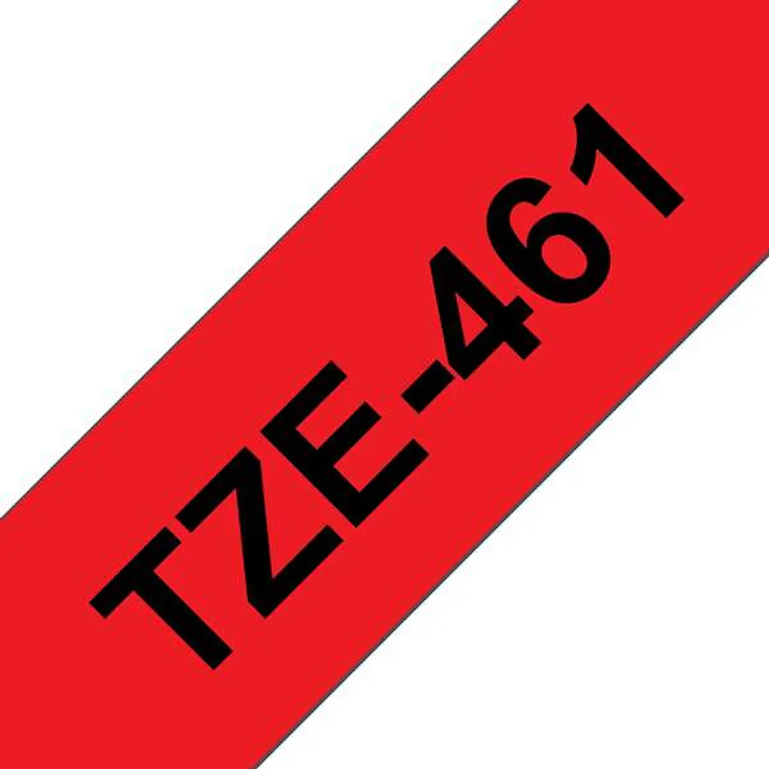 Brother TZe461 Cinta Laminada Generica de Etiquetas - Texto negro sobre fondo rojo - Ancho 36mm x 8 metros 1