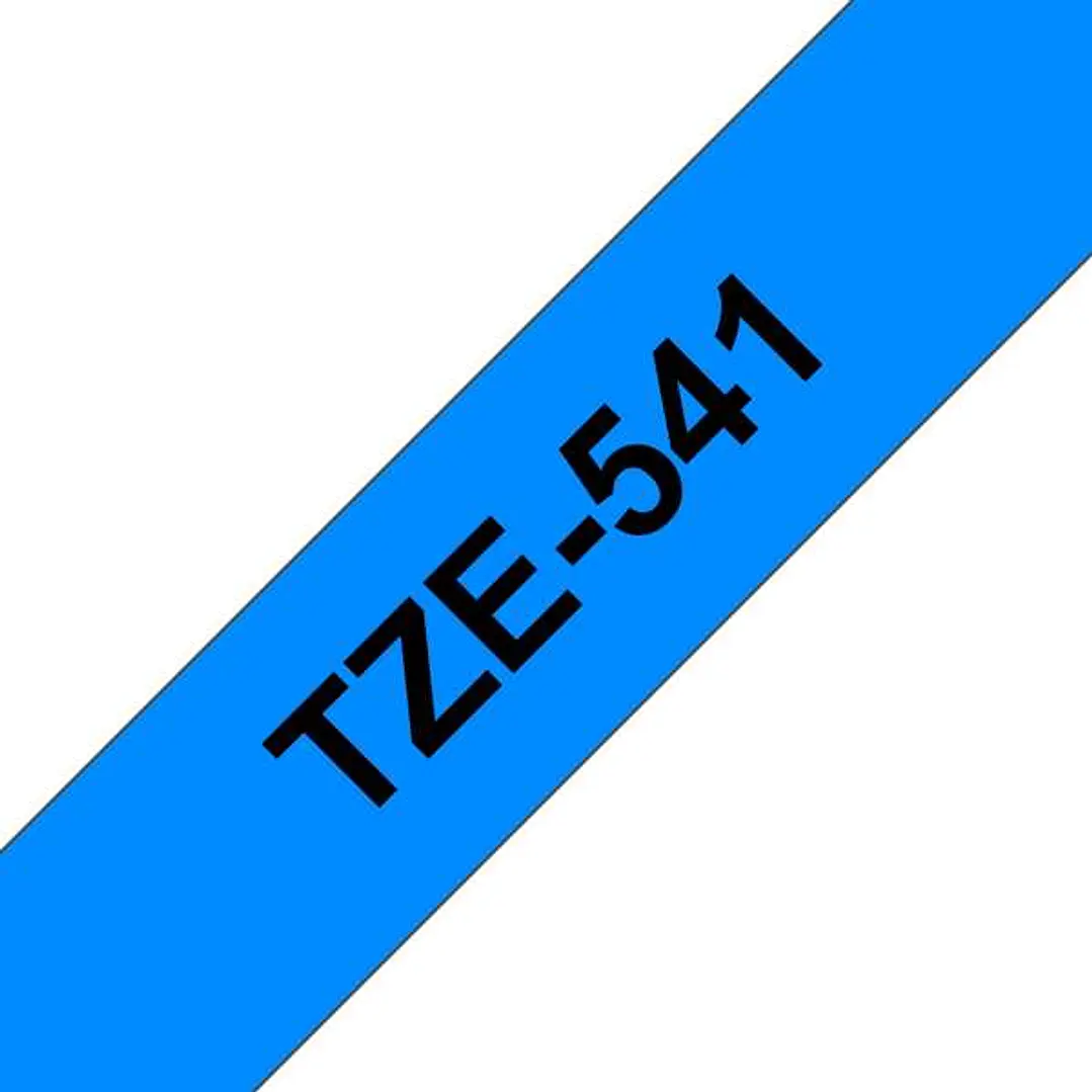 Brother TZe541 Cinta Laminada Generica de Etiquetas - Texto negro sobre fondo azul - Ancho 18mm x 8 metros 1