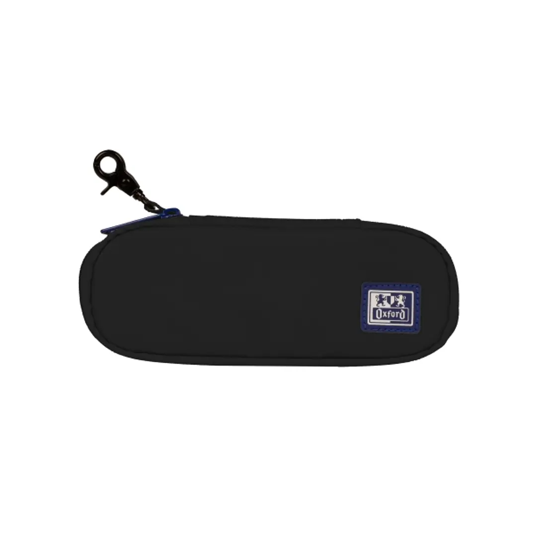 Oxford B-Hook Estuche Semirrigido Portatodo - 1 Compartimento - Gancho para Colgar - Bolsillo Interior de Rejilla - Fabricado en Material Reciclado -  1