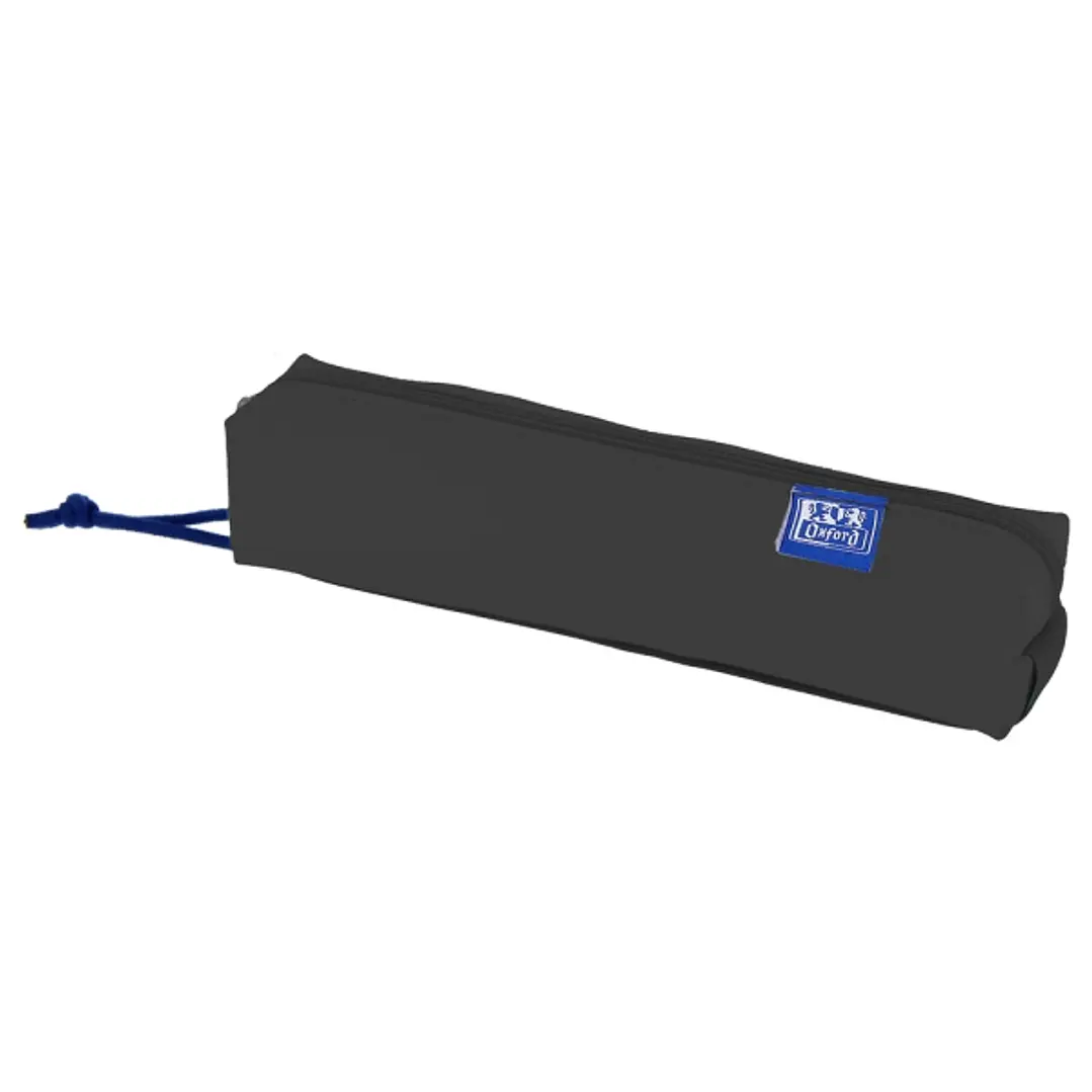 Oxford Kangoo Live and Go Estuche Cuadrado Compacto - Goma Elastica para Cuadernos - 22x4x4cm - Color Negro 1