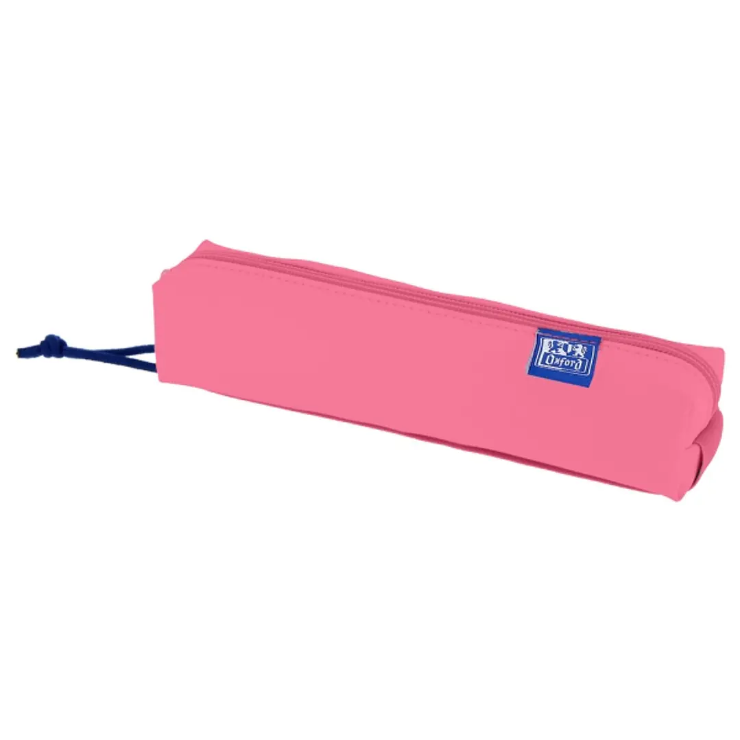 Oxford Kangoo Live and Go Estuche Cuadrado Compacto - Goma Elastica para Cuadernos - 22x4x4cm - Color Sandia 1