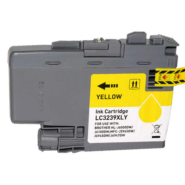 Brother LC3239XL Amarillo Cartucho de Tinta Pigmentada Generico - Reemplaza LC3239XLY 1