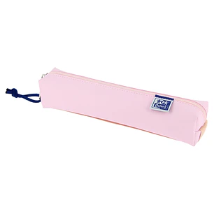 Oxford Live & Go Estuche Cuadrado Pequeño - Material Acolchado - Goma Elastica para unirlo al Cuaderno - Color Rosa