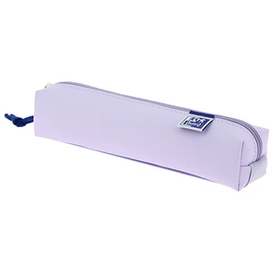Oxford Live & Go Estuche Cuadrado Pequeño - Material Acolchado - Goma Elastica para unirlo al Cuaderno - Color Malva