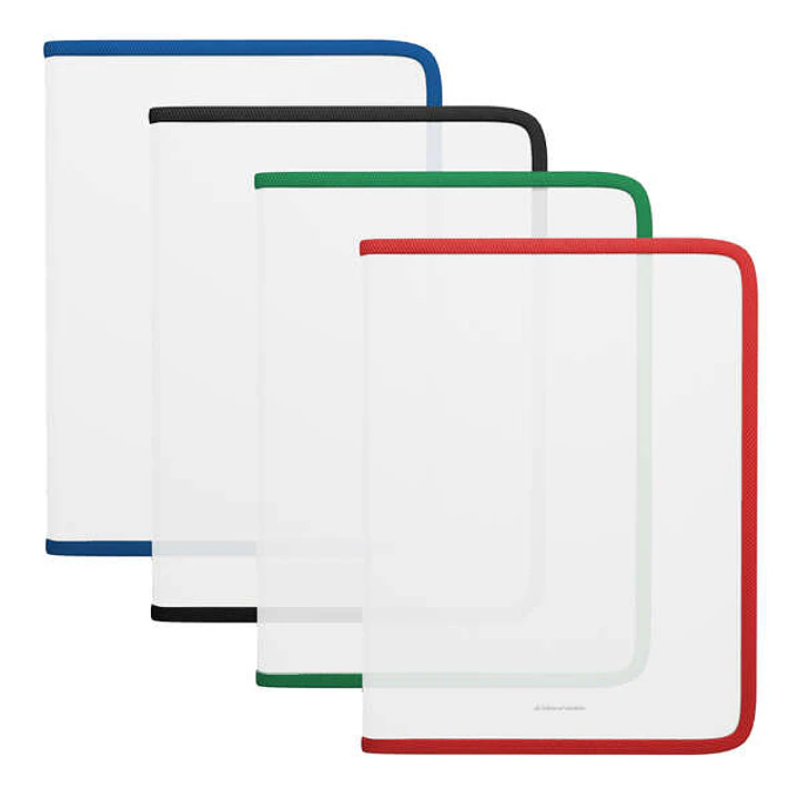 Erichkrause Matt Clear Carpeta con Cremallera A4+ - Material Transparente - Para Organizar y Transportar Documentos - Colores Surtidos 1