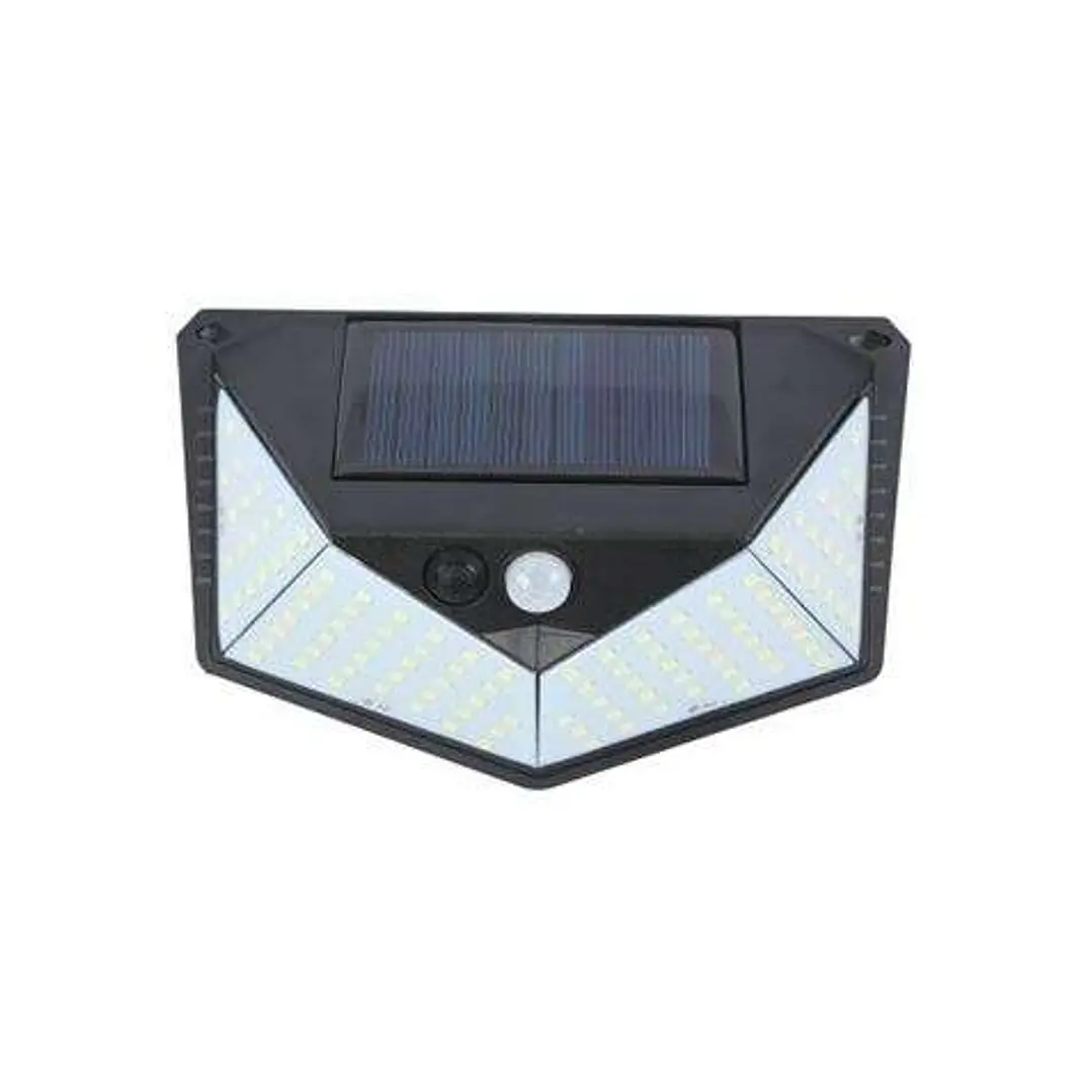 Elbat Aplique Solar 3 Caras - 250LM - Luz Fria 6500K - Sensor Movimiento - Bateria 1200mAh 1
