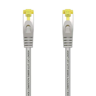 Aisens Cable de Red Latiguillo RJ45 LSZH Cat.7 600 Mhz S/FTP PIMF AWG26 - 10M - Color Gris