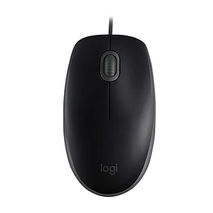 Logitech B110 Silent Raton USB 1000dpi - 3 Botones - Silencioso - Uso Ambidiestro - Cable de 1.80m - Color Negro
