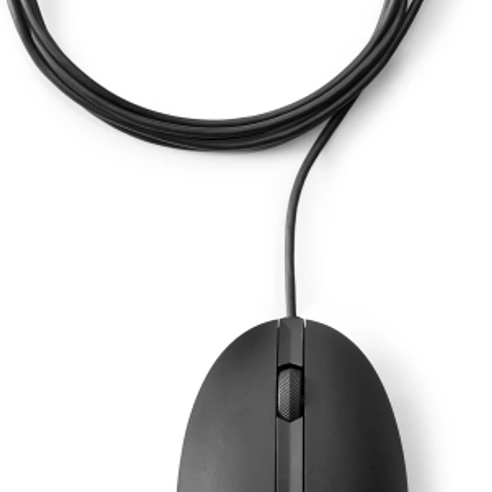 HP 320M Raton Laser USB - Sensor 1200 DPI Ajustable - Diseño Ambidiestro Ergonomico - 3 Botones con Rueda de Desplazamiento - Plug & Play - Color Negr 1