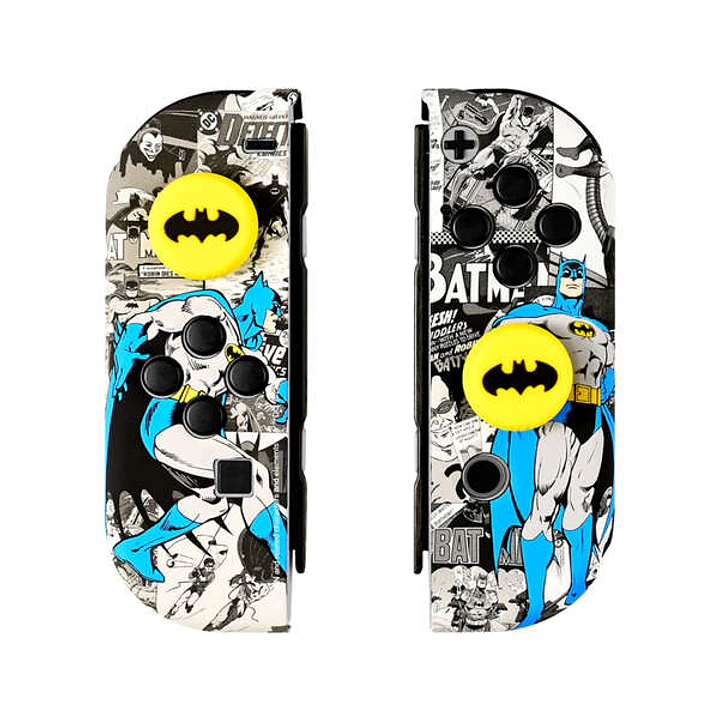 FR-TEC Combo Pack Batman Carcasas Duras Protectoras para Joycons Nintendo Switch - Grips con Logo de Batman - Caja de 16 Juegos - Color Varios 1