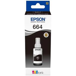 Epson T6641 Negro Botella de Tinta Original - C13T664140