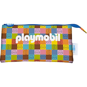 Dohe Playmobil Unite As One Portatodo Triple - Cierre Doble con Cremallera y Tirador de Goma