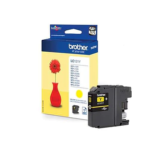 Brother LC121 Amarillo Cartucho de Tinta Original - LC121YBP