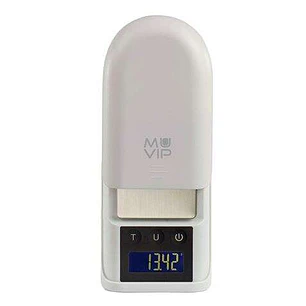 Muvip Bascula de Bolsillo Digital - Superficie Acero Inoxidable - Sensor de Alta Precision - Apagado Automatico - Peso Max. 0.300kg