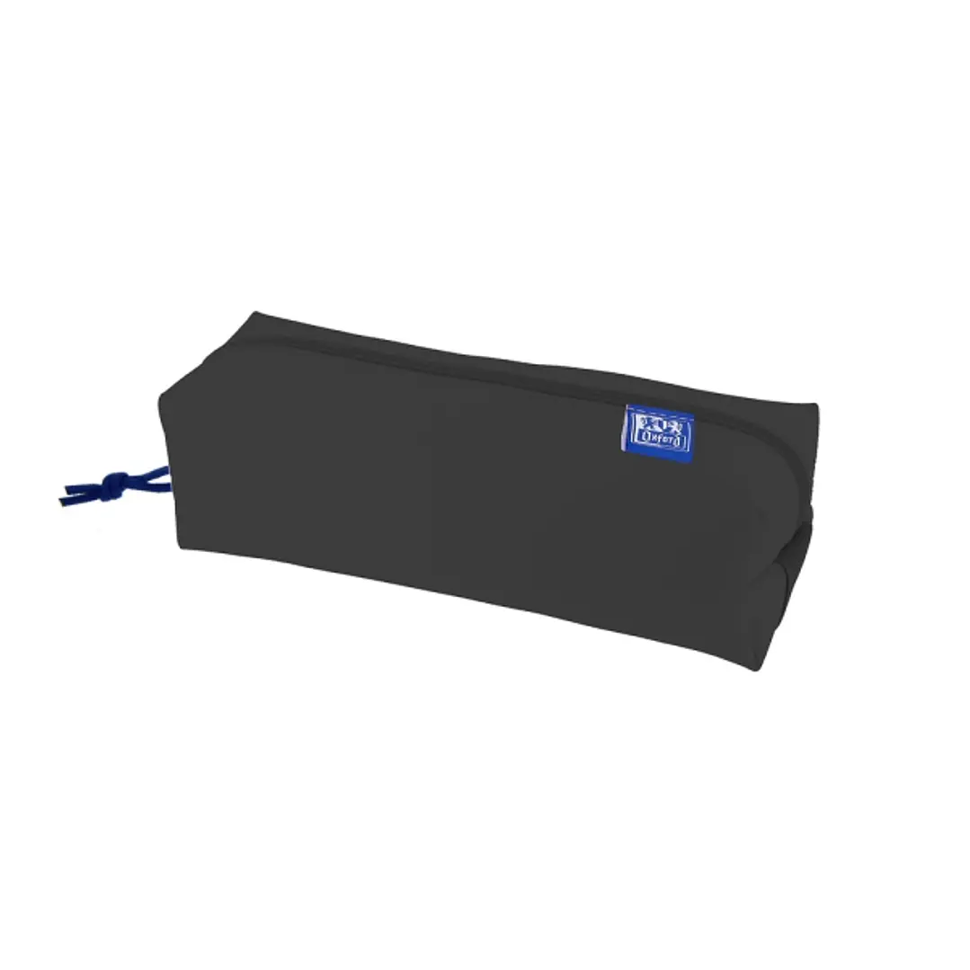 Oxford Kangoo Live and Go Estuche Cuadrado Grande - Goma Elastica para Cuadernos - Color Negro 1