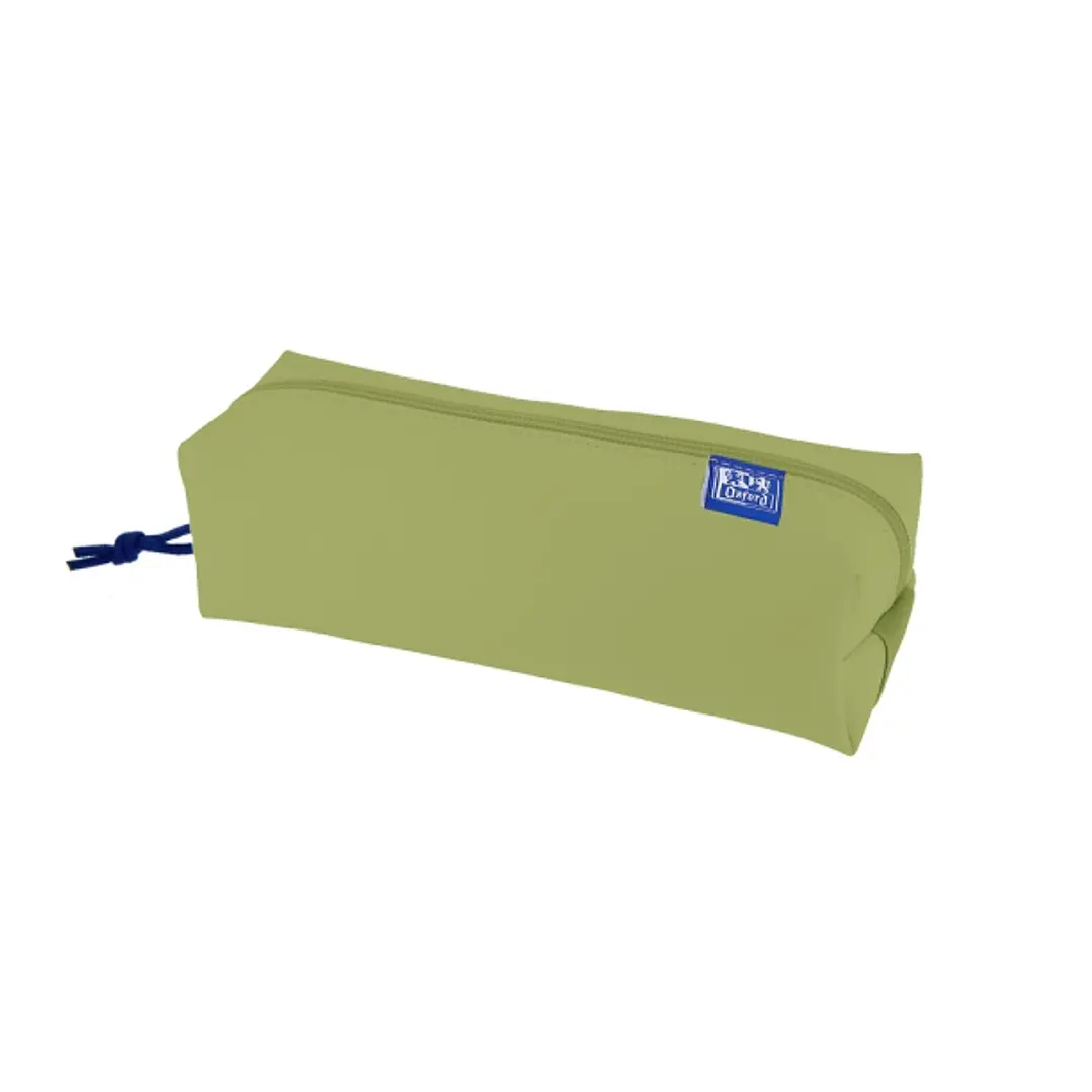 Oxford Kangoo Live and Go Estuche Cuadrado Grande - Goma Elastica para Cuadernos - Color Verde 1