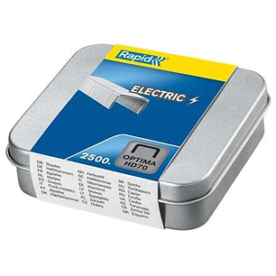 Rapid Optima HD70 Caja de 2500 Grapas HD70 - Hasta 70 Hojas - Acero de Alta Calidad
