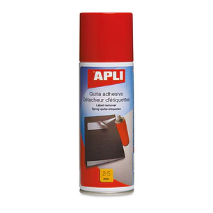 Apli Spray Quita Adhesivo 200ml - Elimina Facilmente Residuos de Adhesivo y Pegamento en Madera, Ceramica, Cristal, Metal y Plastico
