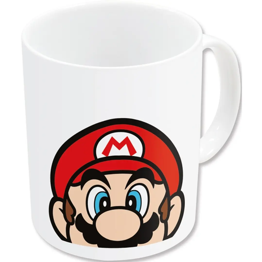 Safta Super Mario Taza Ceramica de 325ml - Color Blanco 1