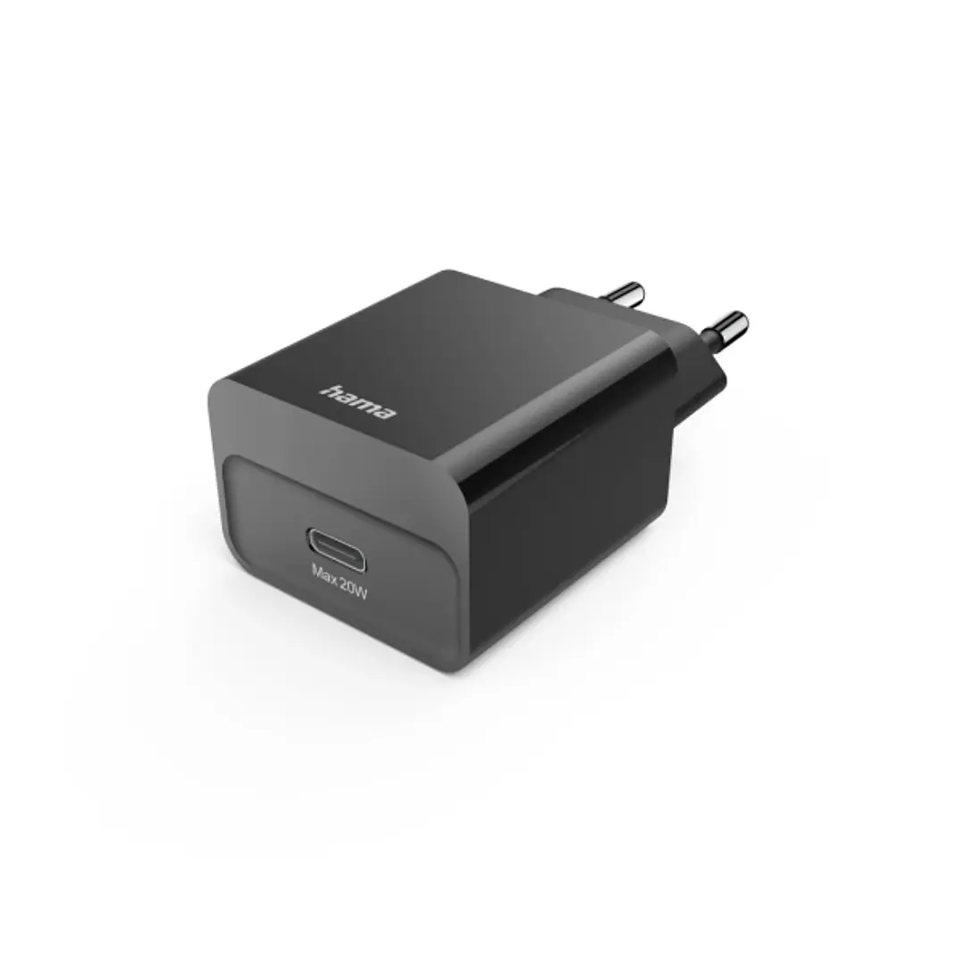Hama Cargador de Pared - Potencia 20W - USB-C - Power Delivery - Color Negro 1