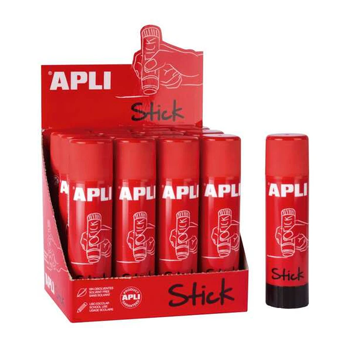 Apli Barra de Pegamento Adhesivo 21g - No Toxica - Secado Instantaneo - No Arruga o Humedece el Papel - Apto para Uso Escolar 1