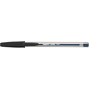 Carioca Sfera Boligrafos - Punta Ø 1mm - Escritura Super Deslizante - Fabricado con 90% de Plastico Reciclado - Color Negro
