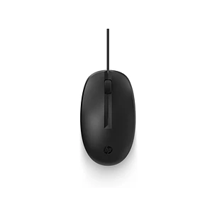 HP 125 Raton USB - Sensor Optico 1200 DPI - Diseño Ambidiestro Ergonomico - 3 Botones con Rueda de Desplazamiento - Color Negro