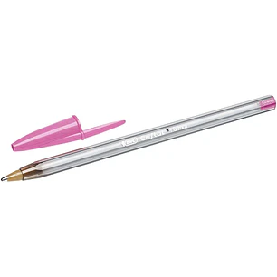 Bic Cristal Fun Boligrafo de Bola - Punta Gruesa de 1.6mm - Tinta con Base de Aceite - Color Rosa