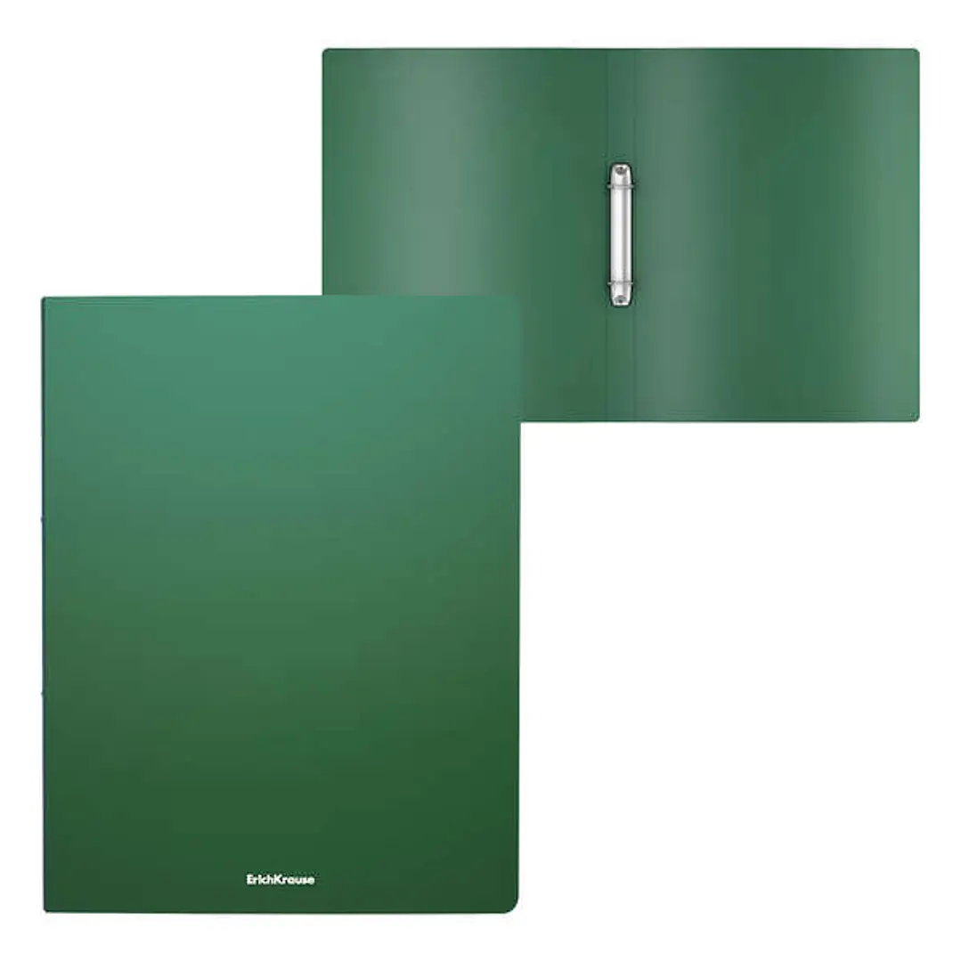 Erichkrause Carpetas Anillas Matt Classic - 2 Anillas de 24mm - Tamaño A4 - Color Verde 1