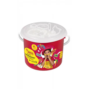 Jovi Super Bucket Pack 6 Pastillas de Plastilina 50gr + Accesorios - Pasta Vegetal - No Se Seca - sin Gluten - Inocua - Facil de Moldear - Ideal para 