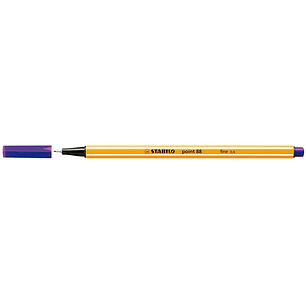 Stabilo Point 88 Rotulador de Punta Fina de Fibra - Trazo de 0.4 mm - Tinta con Base de Agua - Color Violeta