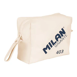 Milan Serie 1918 Gigante 403 Neceser de Gran Capacidad - Tamaño 27x20x11cm - 2 Compartimentos Interiores - Cierre de Cremallera - 100% Algodon - Color