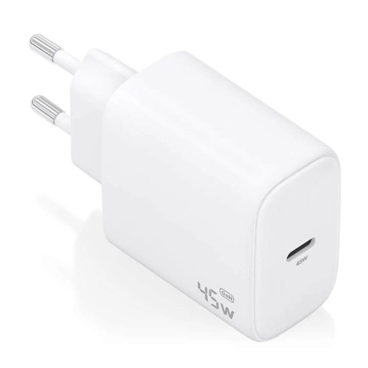Aisens Cargador GAN 45W - USB-C PD3.0 QC4.0 - Color Blanco 1
