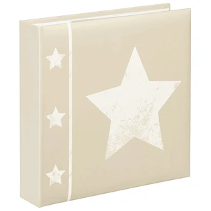 Hama Skies Album de Fotos - Capacidad para 200 Fotos 10x15cm - Insercion Lateral - Tapa Plastificada - 22.5x22cm - Color Beige