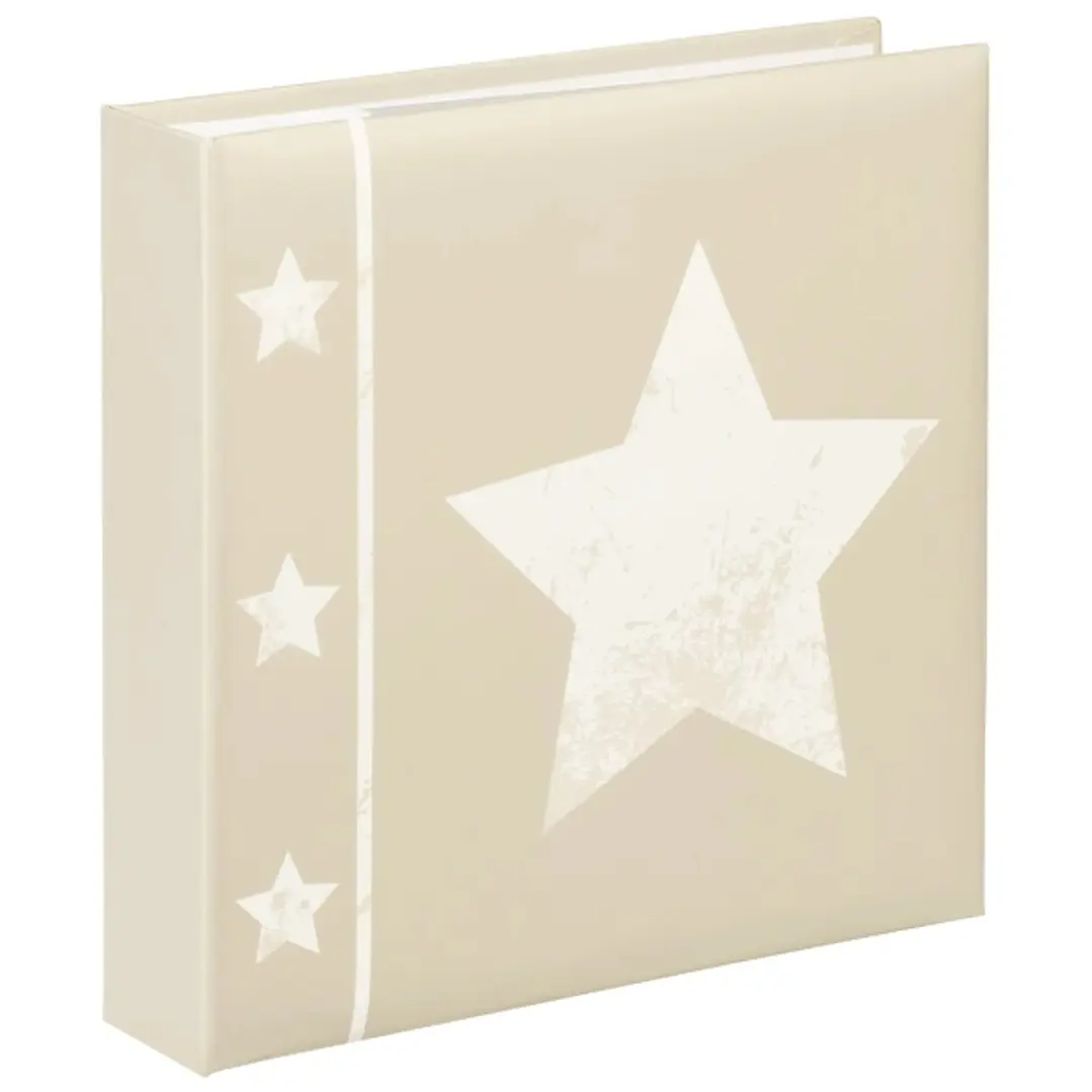 Hama Skies Album de Fotos - Capacidad para 200 Fotos 10x15cm - Insercion Lateral - Tapa Plastificada - 22.5x22cm - Color Beige 1