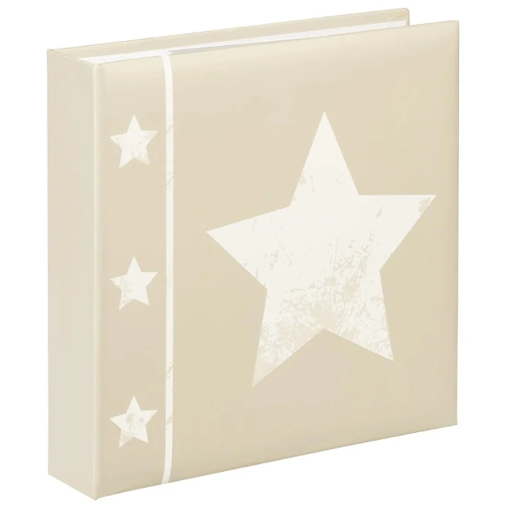 Hama Skies Album de Fotos - Capacidad para 200 Fotos 10x15cm - Insercion Lateral - Tapa Plastificada - 22.5x22cm - Color Beige 1