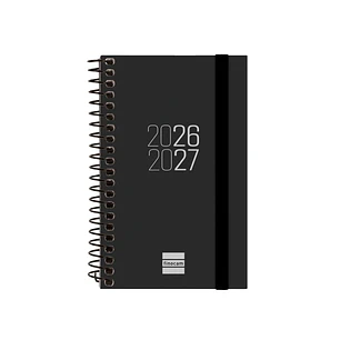 Finocam Espir Agenda Escolar 26/27 - Semana Vista Horizontal - Formato E3 - 79x127mm - Tapas de Polipropileno - Papel de 80g/m2 - Espiral Metalica - E