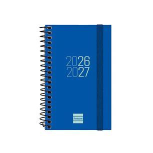 Finocam Espir Agenda Escolar 26/27 - Semana Vista Horizontal - Formato E3 - 79x127mm - Tapas de Polipropileno - Papel de 80g/m2 - Espiral Metalica - E