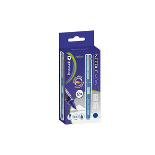Bismark Boligrafo Tinta Liquida Punta Aguja - Escritura Suave - Alta Precision - Color Azul