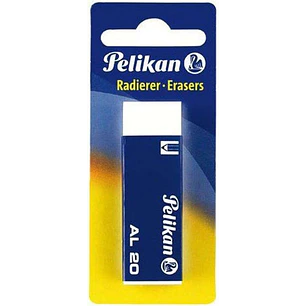 Pelikan Goma de Borrar AL20 para Lapiz - Apta para Todas las Superficies - sin Latex - Libre de Ftalatos