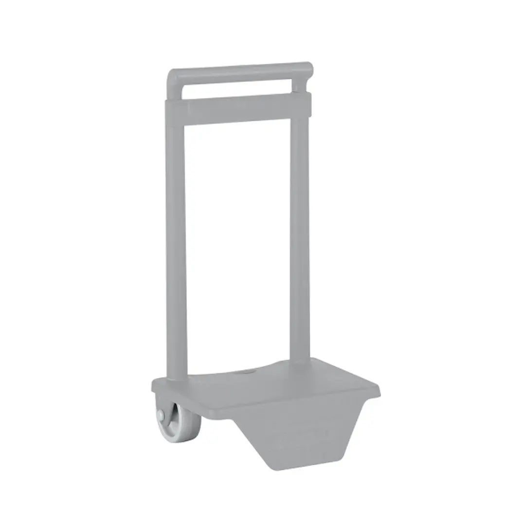 Safta Carro Portamochilas - Sujecion Universal - Material Resistente - Ruedas de PVC - 18x16x35cm - Color Gris 1